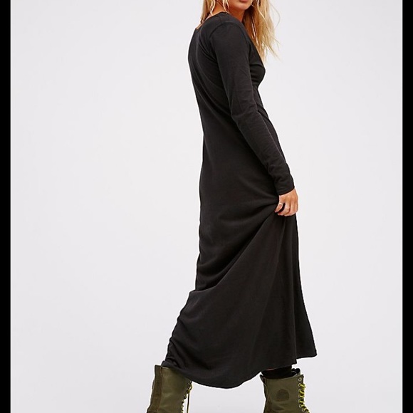 Free People El Topo Miles of Henley Maxi Dress M - Picture 2 of 11